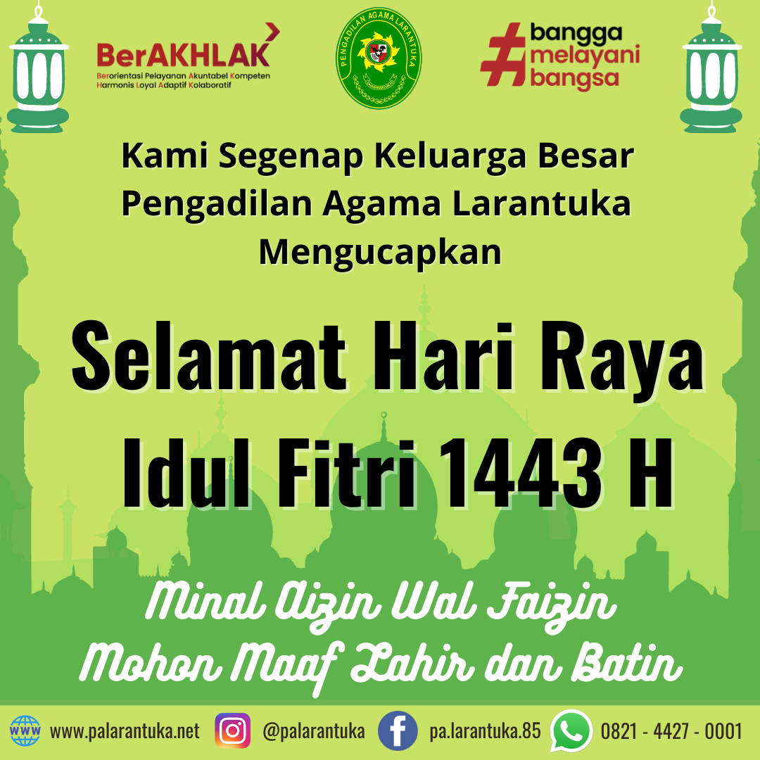 Read more about the article Selamat Hari Raya Idul Fitri 1443 H
