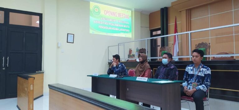 Read more about the article PELAKSANAAN OPENING MEETING ASSESSMENT INTERNAL AKREDITASI PENJAMINAN MUTU PENGADILAN AGAMA LARANTUKA