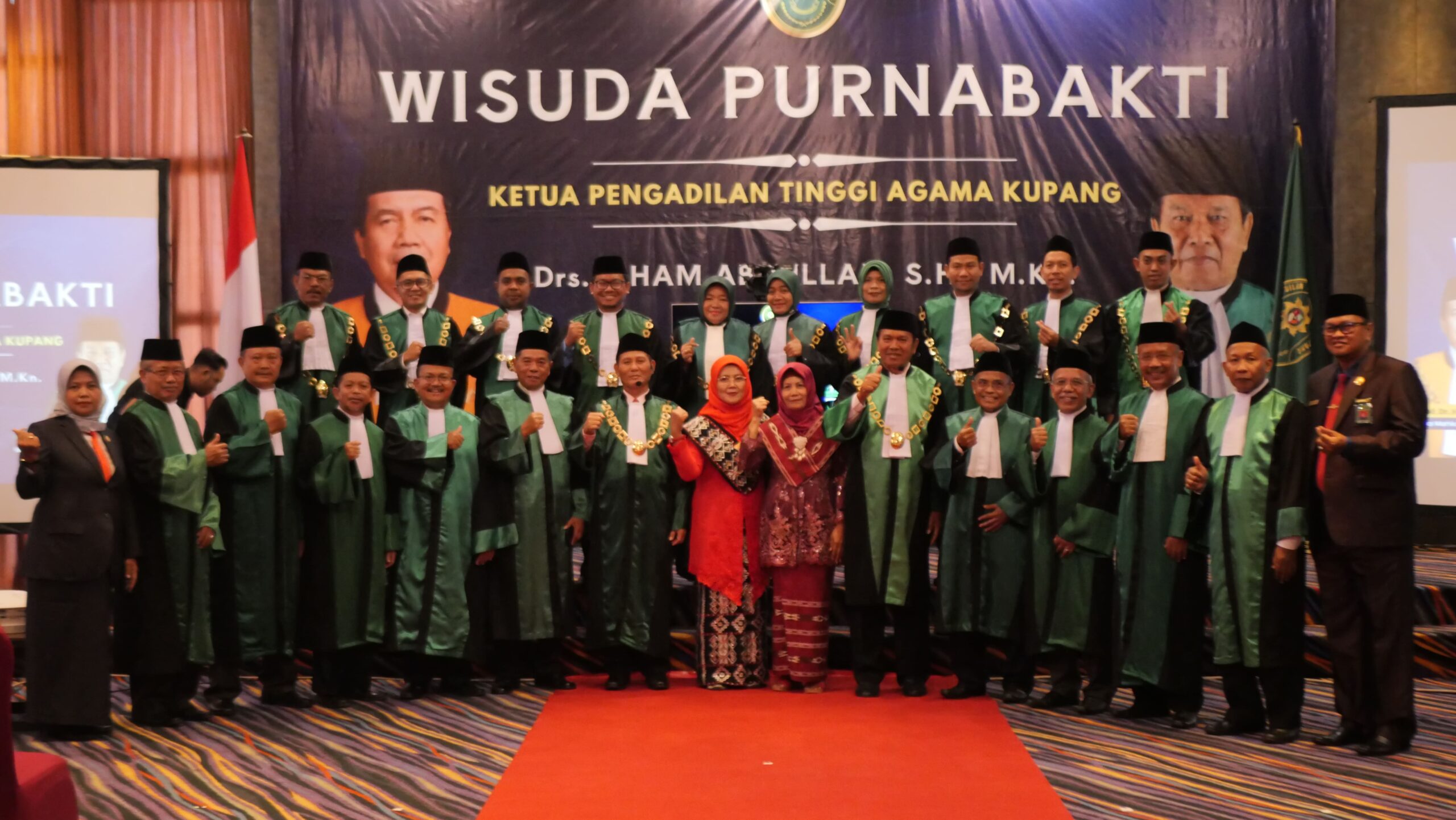You are currently viewing PIMPINAN PENGADILAN AGAMA LARANTUKA IKUTI WISUDA PURNABAKTI KETUA PENGADILAN TINGGI AGAMA KUPANG