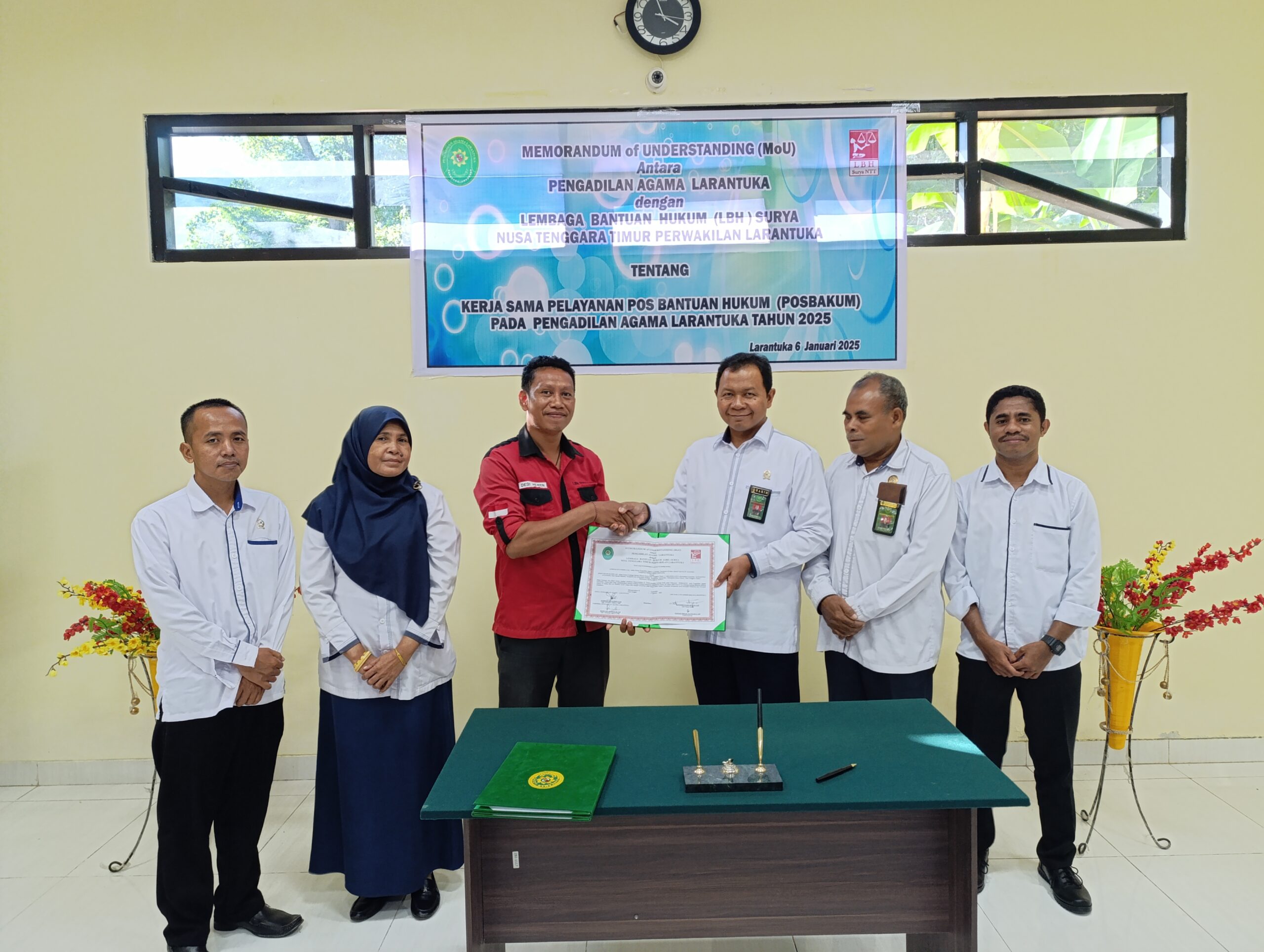 You are currently viewing Sinergi Pengadilan Agama Larantuka dan LBH Surya NTT: Tingkatkan Pelayanan Posbakum Demi Akses Keadilan Tahun 2025