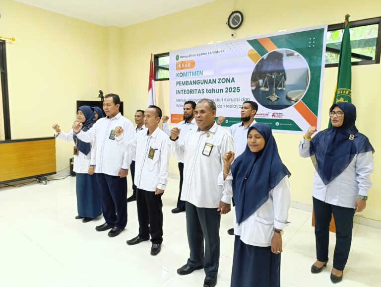 Read more about the article Pengadilan Agama Larantuka Teguhkan Komitmen Pembangunan Zona Integritas Tahun 2025