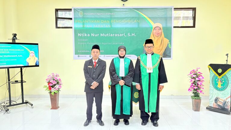 Read more about the article Pelantikan dan Pengambilan Sumpah Jabatan Sebagai Hakim di Pengadilan Agama Larantuka: Momen Penting dalam Penguatan Lembaga Peradilan