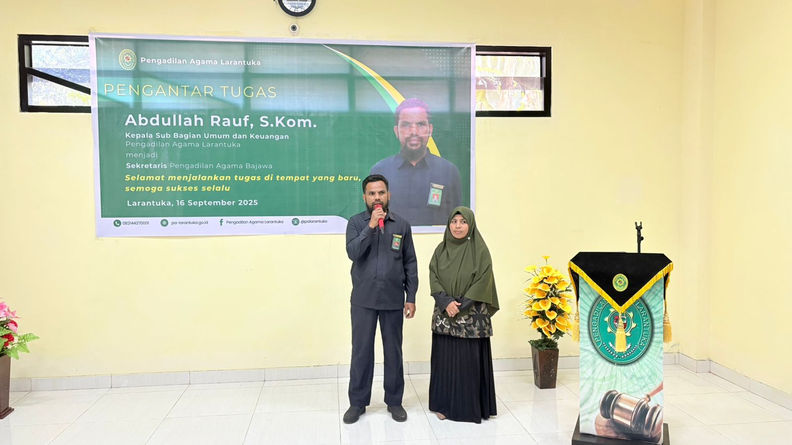 Read more about the article Dari Larantuka ke Bajawa: Bapak Abdullah Rauf, S.Kom. Emban Amanah Baru sebagai Sekretaris