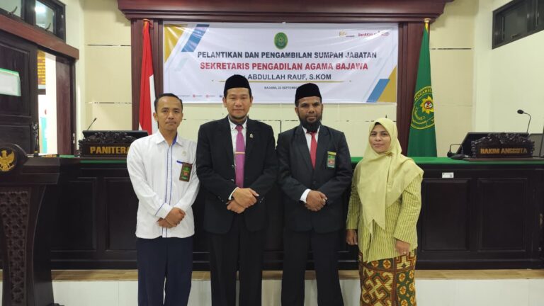 Read more about the article Bapak Abdullah Rauf, S.Kom. Resmi Jabat Sekretaris PA Bajawa, Keluarga Besar PA Larantuka Sampaikan Ucapan Selamat