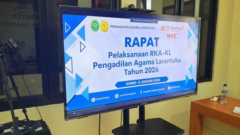 Read more about the article PA Larantuka Laksanakan RKA-KL Tahun 2026, Perkuat Perencanaan Anggaran yang Akuntabel dan Tepat Sasaran