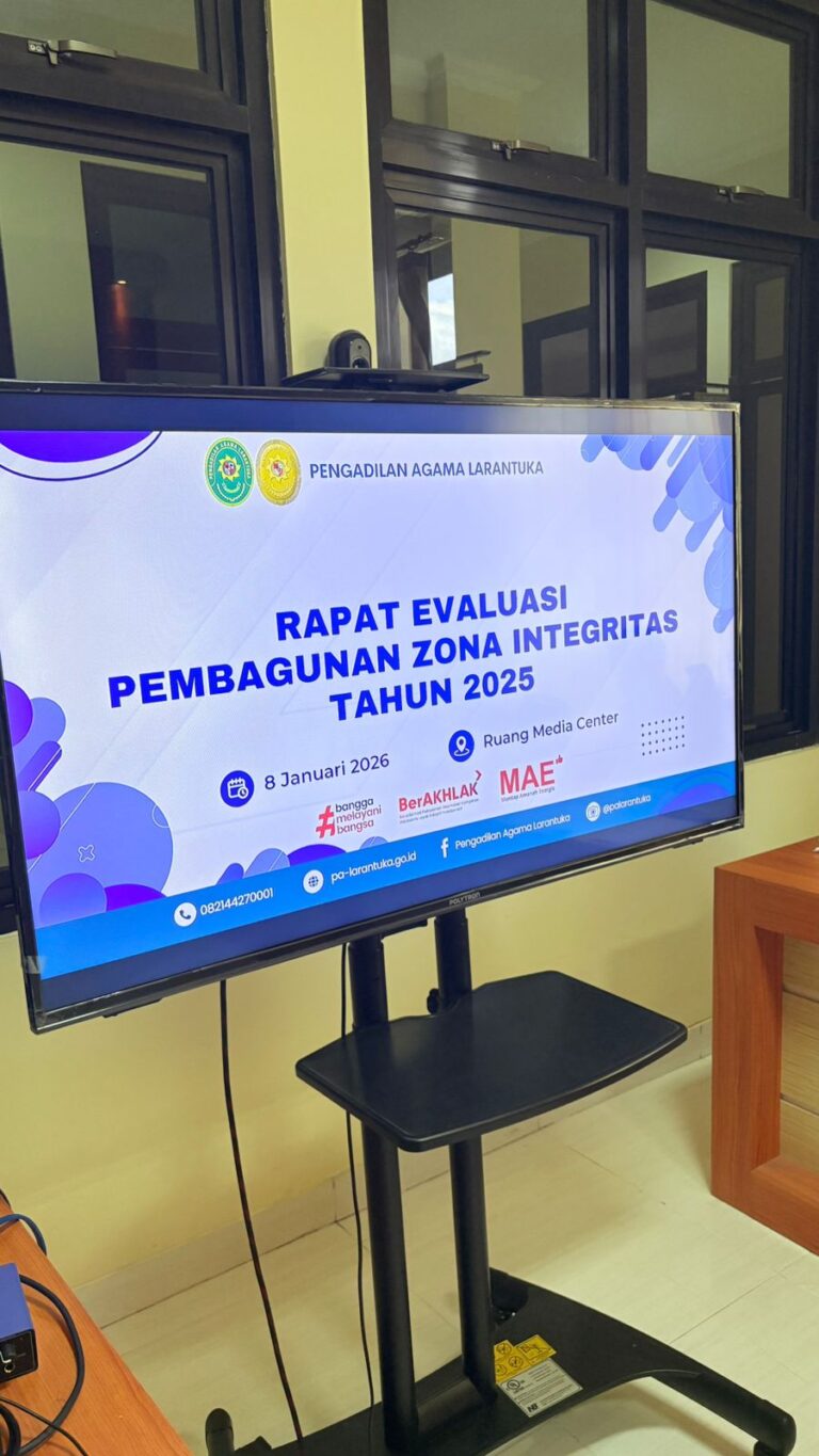 Read more about the article PA Larantuka Gelar Evaluasi Pembangunan Zona Integritas, Perkuat Komitmen Menuju WBK/WBBM