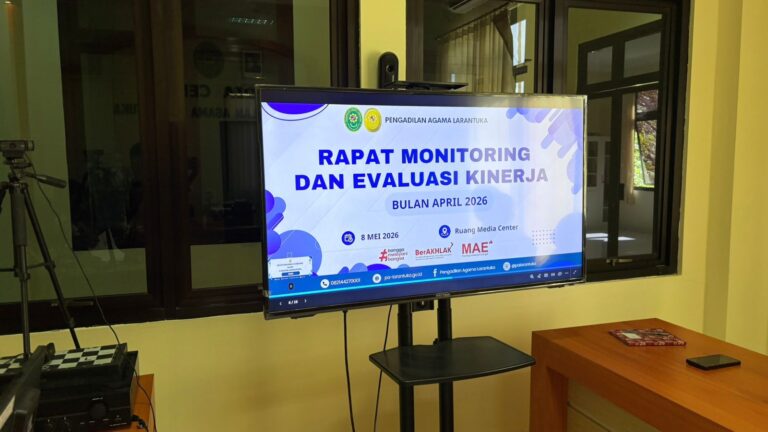 Read more about the article PA Larantuka Gelar Monitoring dan Evaluasi Kinerja Bulan April 2026