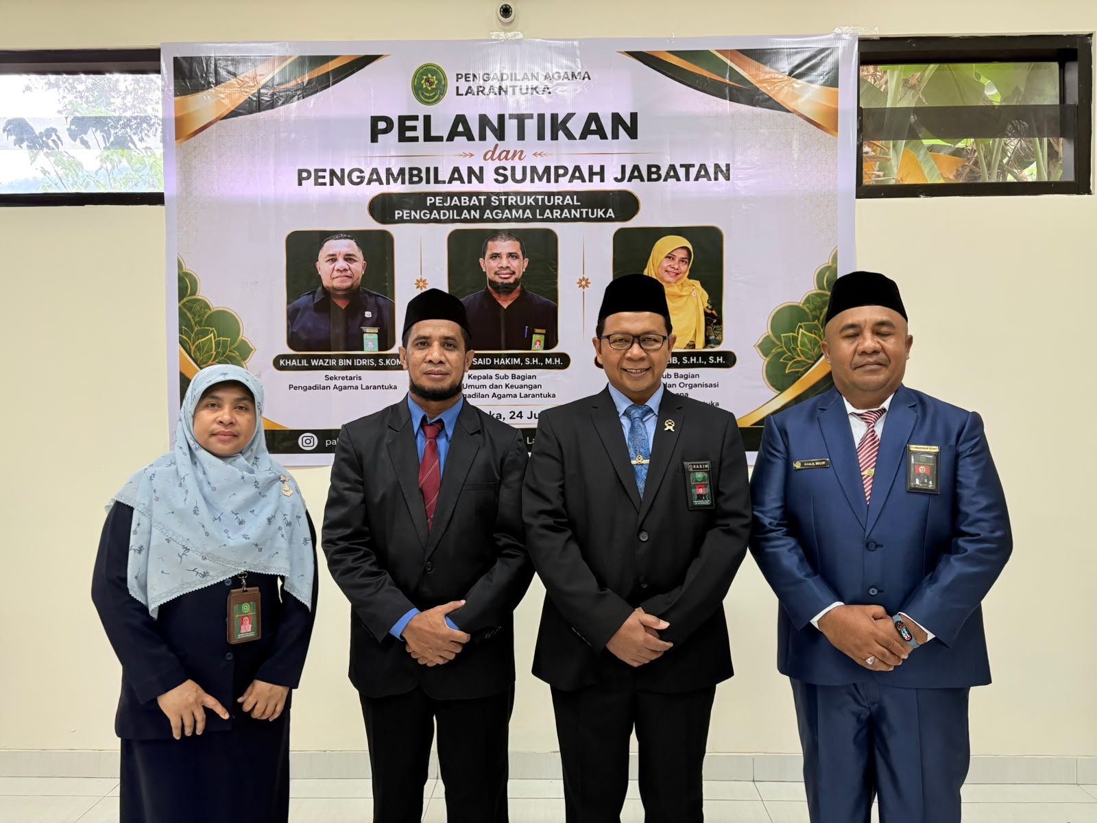 Read more about the article Semangat Baru, Langkah Baru: Pengadilan Agama Larantuka Lantik Tiga Pejabat Struktural untuk Wujudkan Peradilan yang Semakin Maju